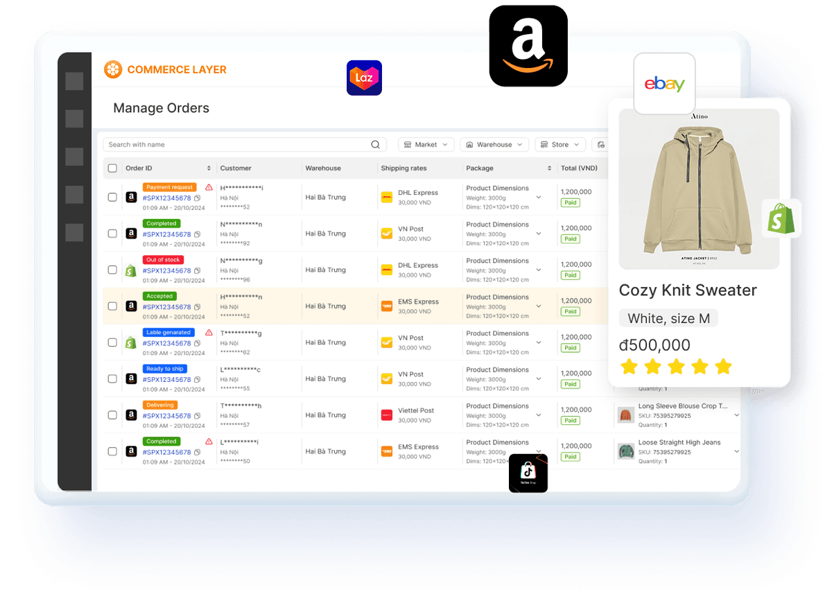 Supplier uy tín & danh mục sản phẩm phong phú